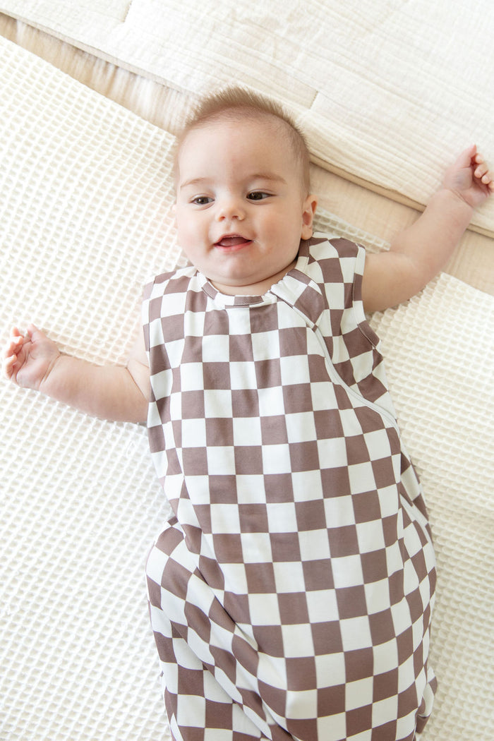 BROWN + WHITE CHECKER | SLEEP SACK