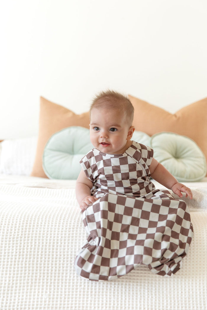 BROWN + WHITE CHECKER | SLEEP SACK
