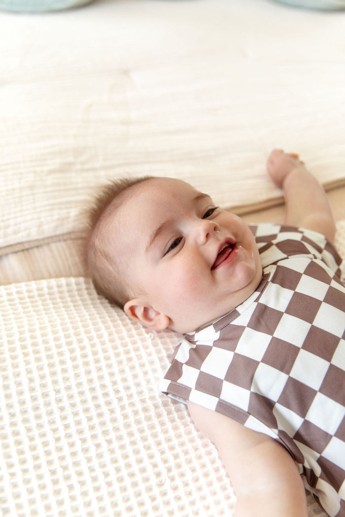 BROWN + WHITE CHECKER | SLEEP SACK