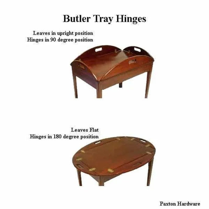 Butler Tray Hinges Installed - Paxton Hardware