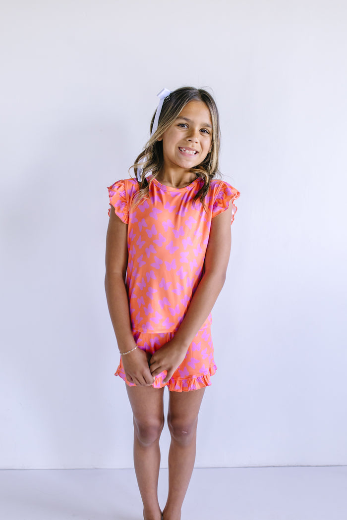 BUTTERFLIES | RUFFLE SHORT SET
