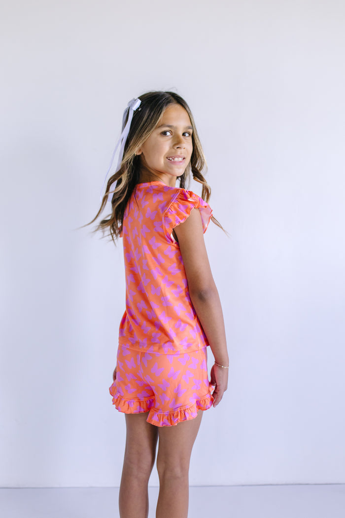 BUTTERFLIES | RUFFLE SHORT SET