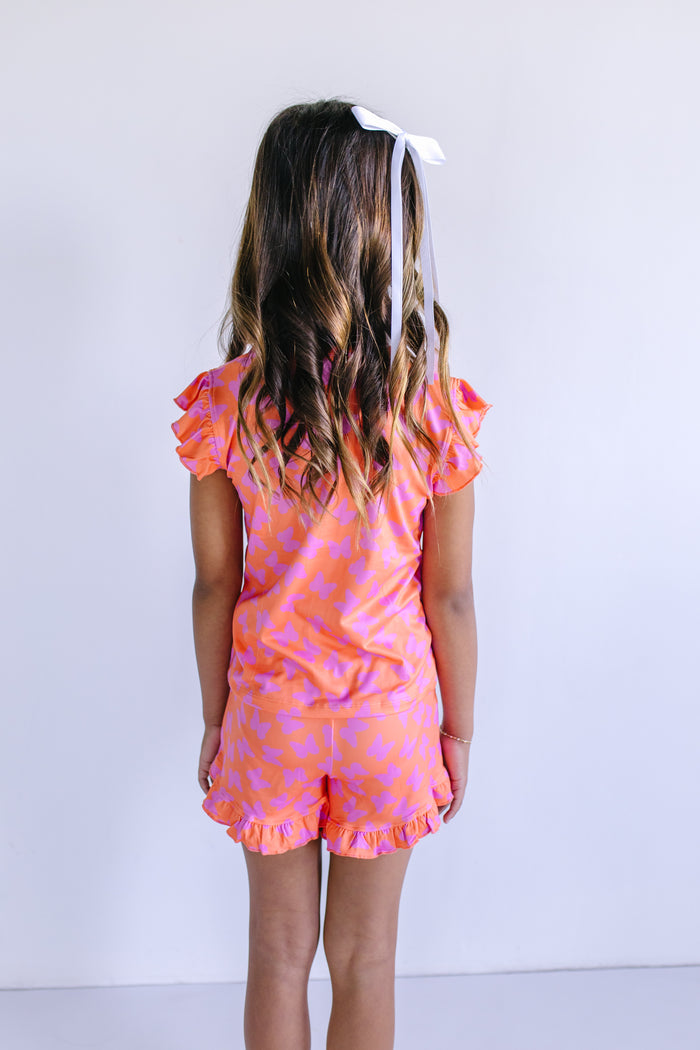 BUTTERFLIES | RUFFLE SHORT SET