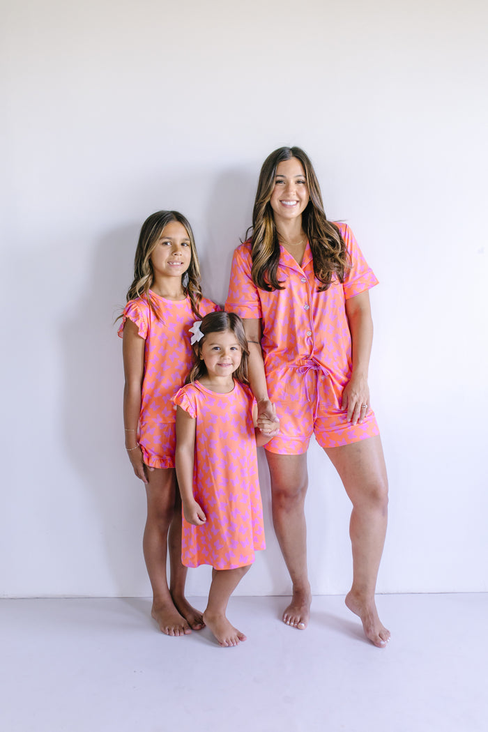 BUTTERFLIES | RUFFLE SLEEVE DRESS