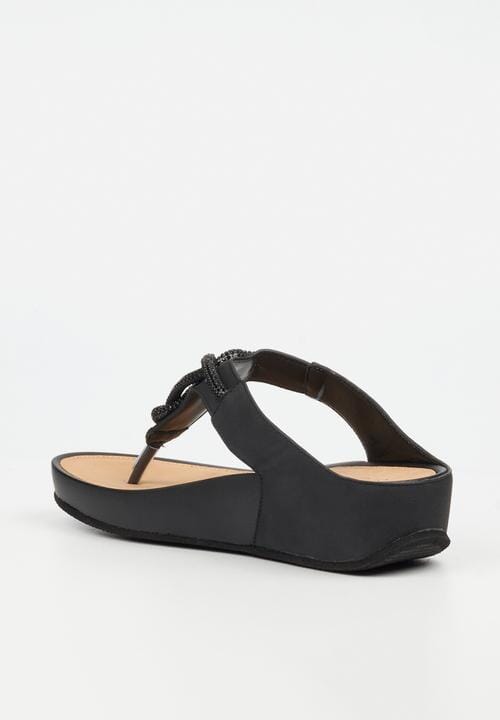 Butterfly Womens Delia 14 Wedge Sandal Black | Butterfly