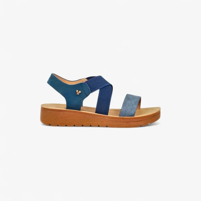 Butterfly Womens Xara 6 Strap Sandal Navy | Butterfly