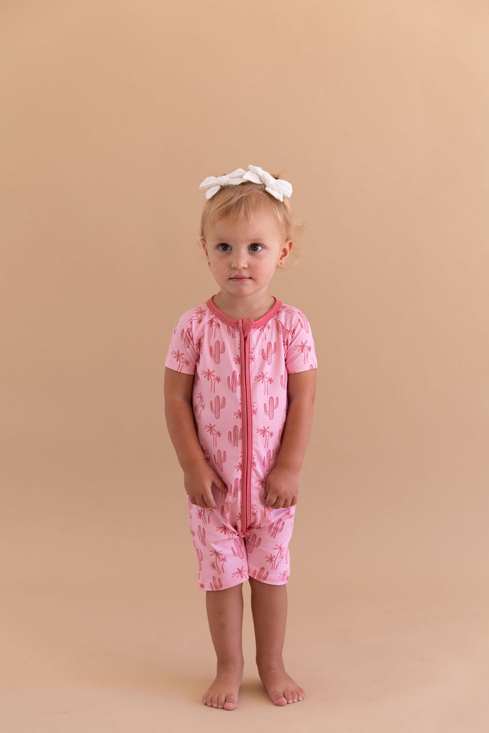 CACTUS PALM | SHORT ZIPPER ONE PIECE