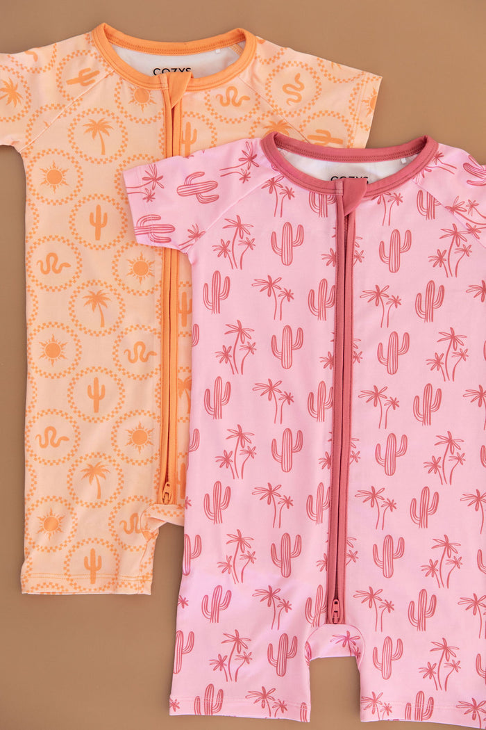 CACTUS PALM | SHORT ZIPPER ONE PIECE
