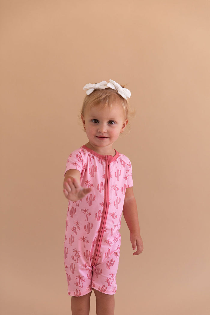 CACTUS PALM | SHORT ZIPPER ONE PIECE