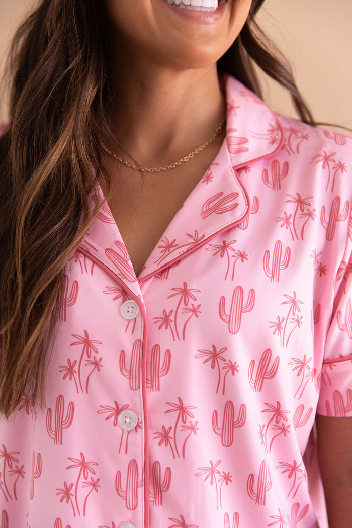 CACTUS PALM | WOMEN'S SHORT SLEEVE SHORTS SET