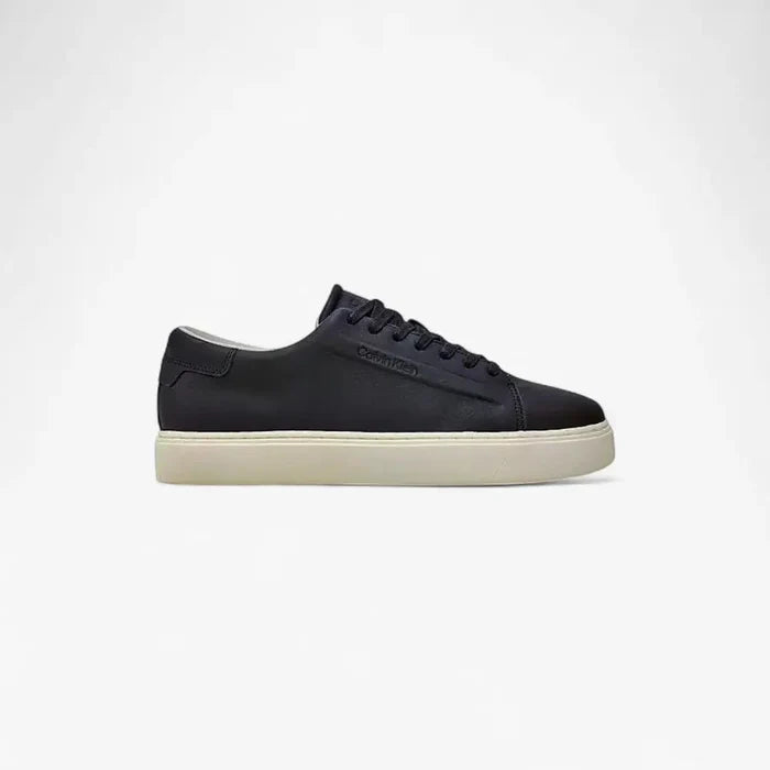 Calvin Klein Mens #Ck Ftw Low Top Lace Up Lth Sneaker Black White | Calvin Klein