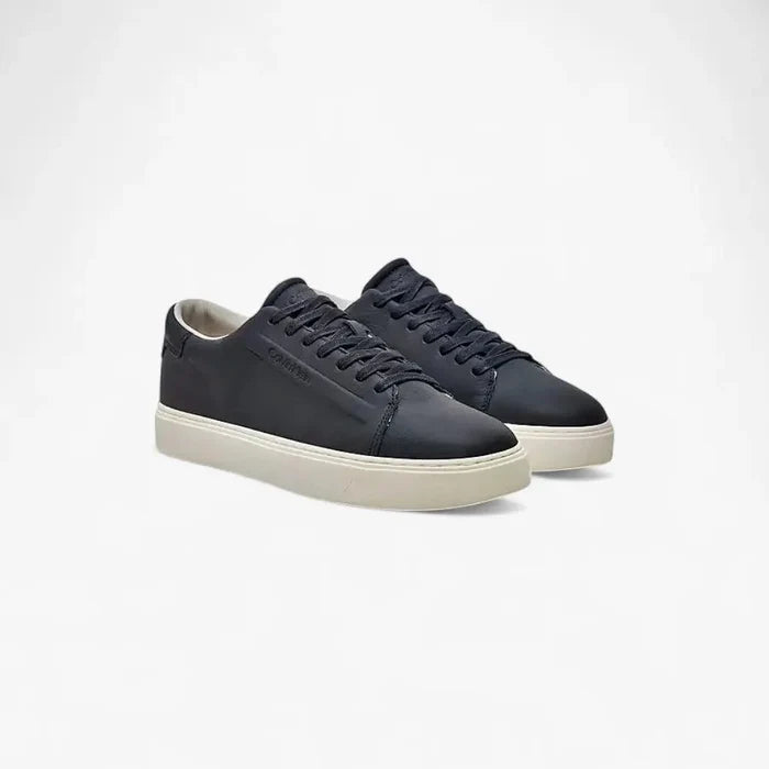 Calvin Klein Mens #Ck Ftw Low Top Lace Up Lth Sneaker Black White | Calvin Klein