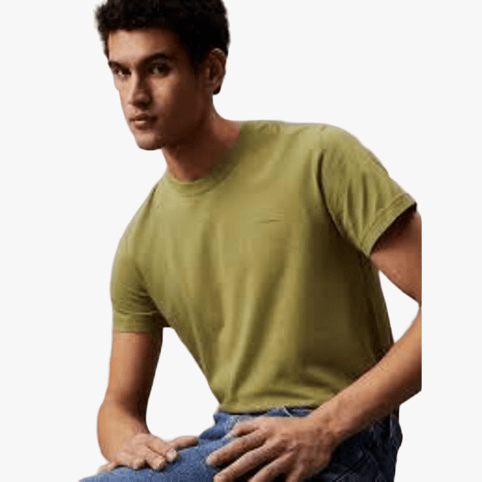 Calvin Klein Mens Institutional Short Sleeve Tee Olive | Calvin Klein