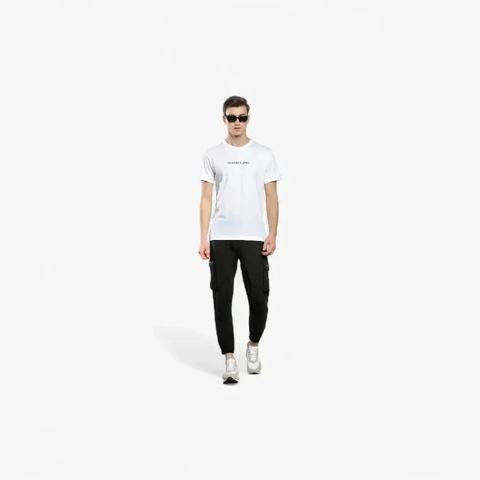 Calvin Klein Mens Mirrored Ck Logo Tee White | Calvin Klein