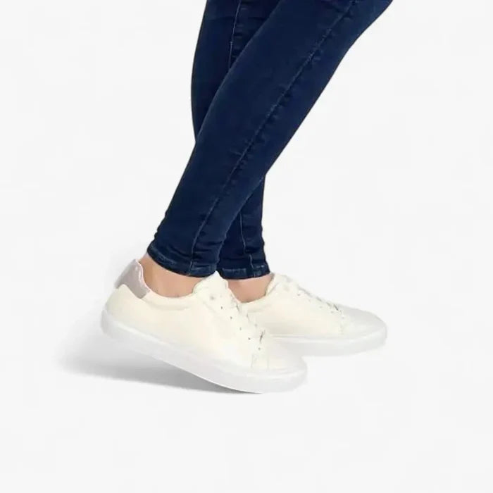 Calvin Klein Womens #Ck Vulc Lace Up Sneaker White Violet | Calvin Klein