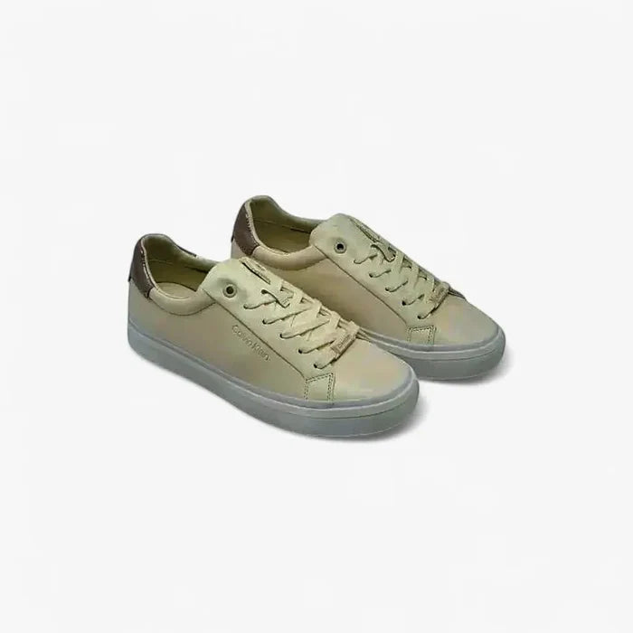 Calvin Klein Womens #Ck Vulc Lace Up Sneaker White Violet | Calvin Klein