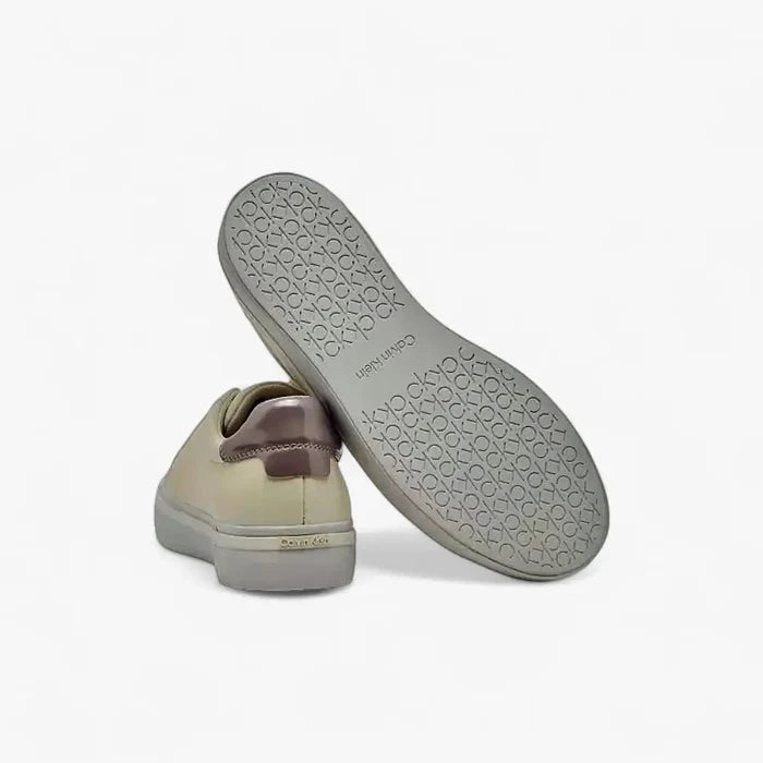 Calvin Klein Womens #Ck Vulc Lace Up Sneaker White Violet | Calvin Klein