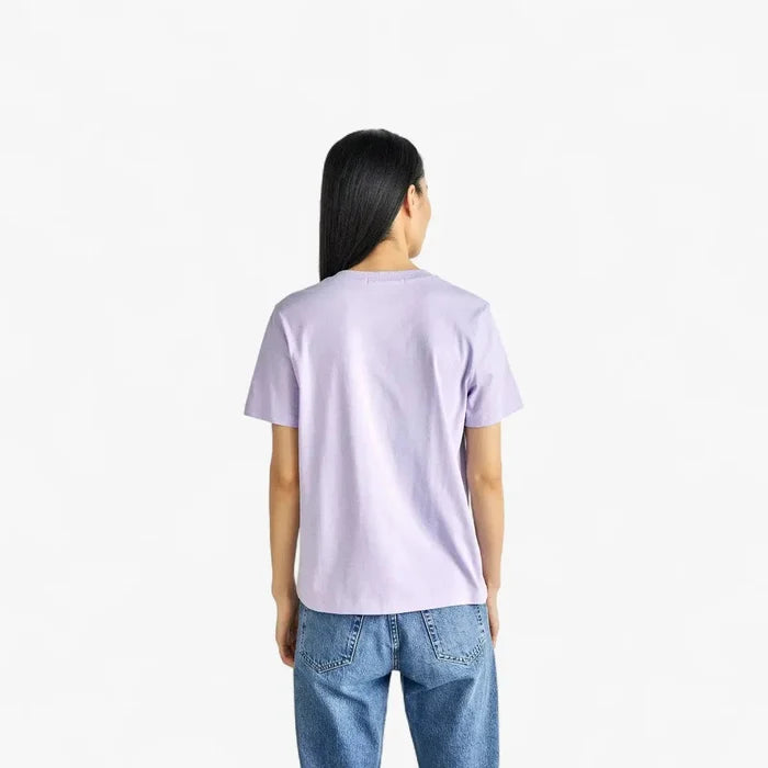 Calvin Klein Womens #Ckj Ck Embro Badge V-Neck Tee Lilac | Calvin Klein