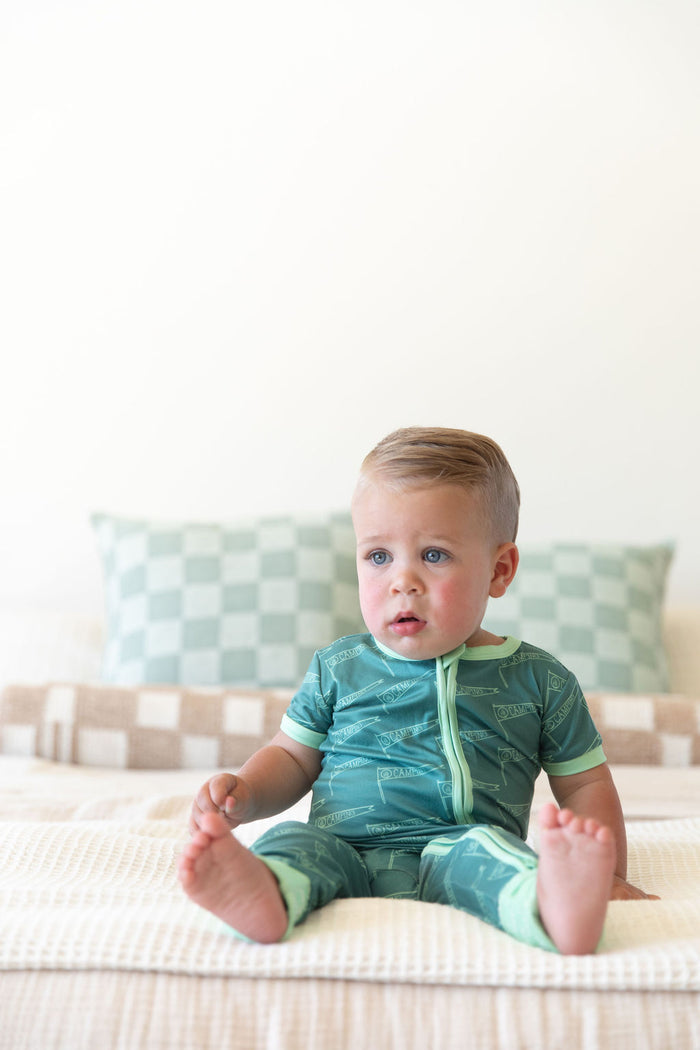 CAMPING BANNER | NEW* SHORT SLEEVE ZIPPER ONE PIECE