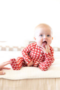 CANDY CANE GINGHAM | FOOTIE ONE PIECE