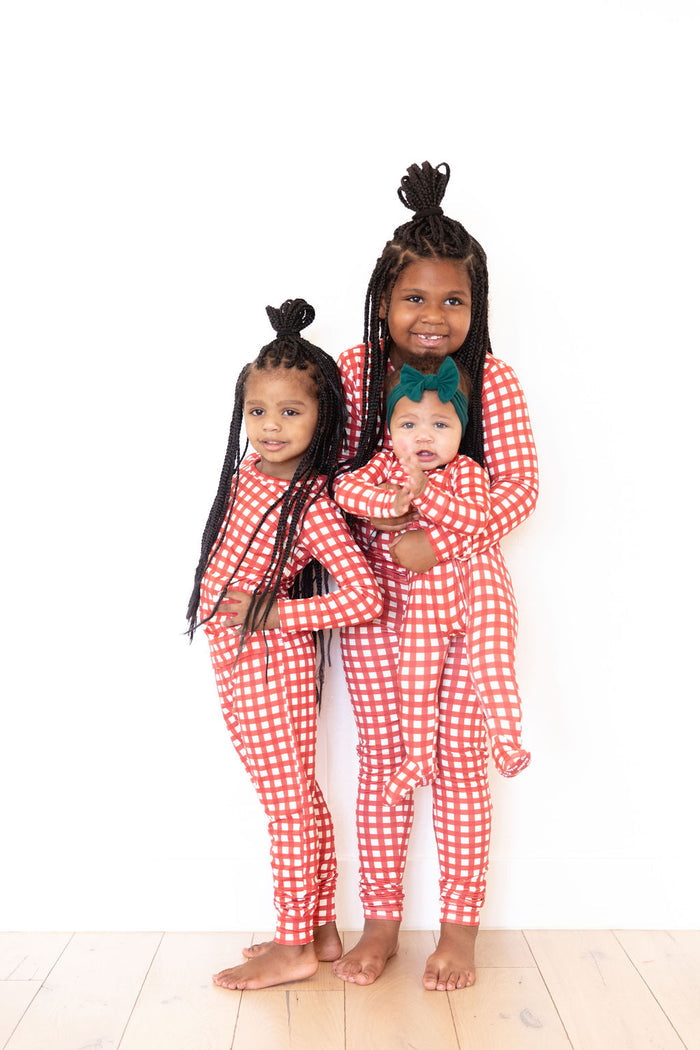 CANDY CANE GINGHAM | LONG SLEEVE