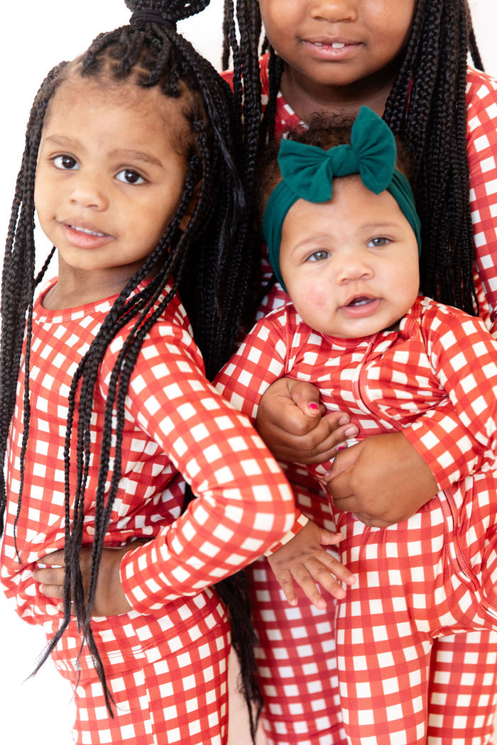 CANDY CANE GINGHAM | LONG SLEEVE