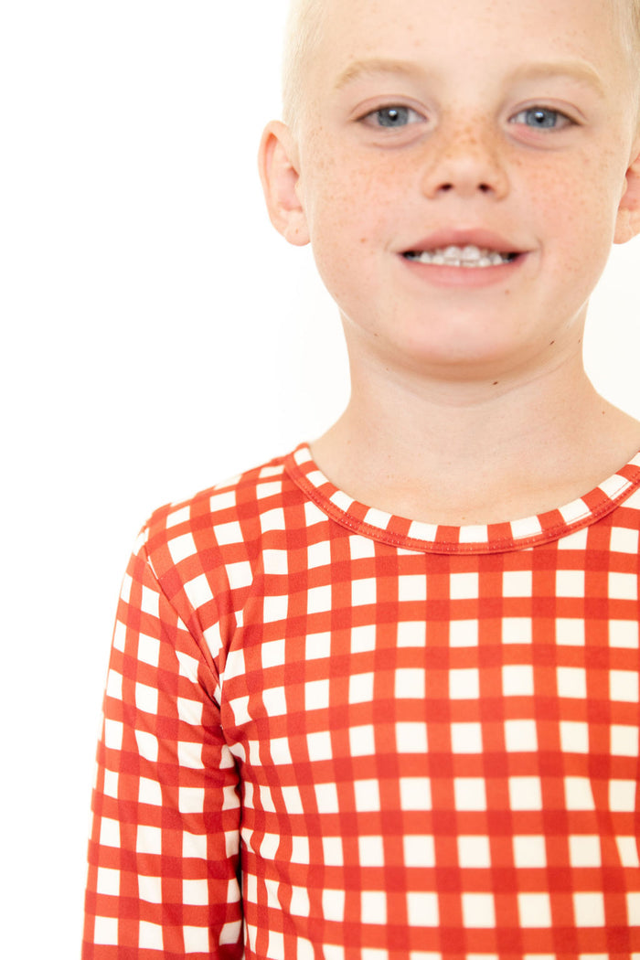 CANDY CANE GINGHAM | LONG SLEEVE