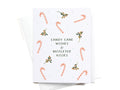 Candy Cane Wishes & Mistletoe Kisses Greeting Card