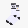 Caterpillar Aop Crew Sock Triangle Stripe White | Caterpillar