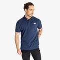 Caterpillar Men's Foundation Jersey Knit Short Sleeve Golfer Detroit Blue | Caterpillar