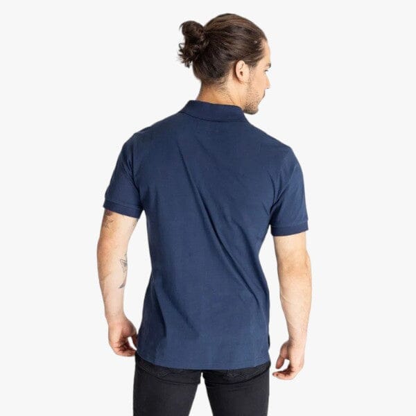 Caterpillar Men's Foundation Jersey Knit Short Sleeve Golfer Detroit Blue | Caterpillar