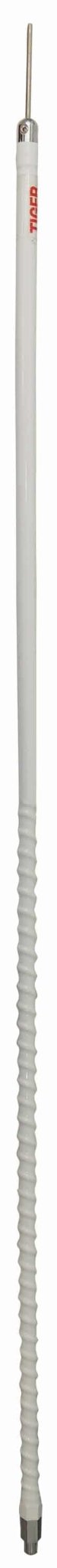 CB Radio Antenna - Everhardt Tiger SOTT3W 3' White 1 1/2 Wave Fiberglass Tuneable Tip Antenna - CB Radio Supply