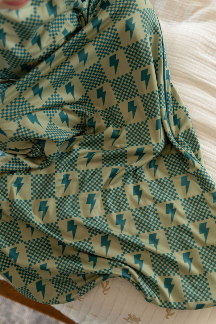 CHECKER LIGHTNING BOLTS | SLEEP SACK