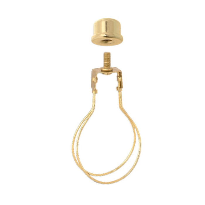 Clip Lampshade Adapters with Finial