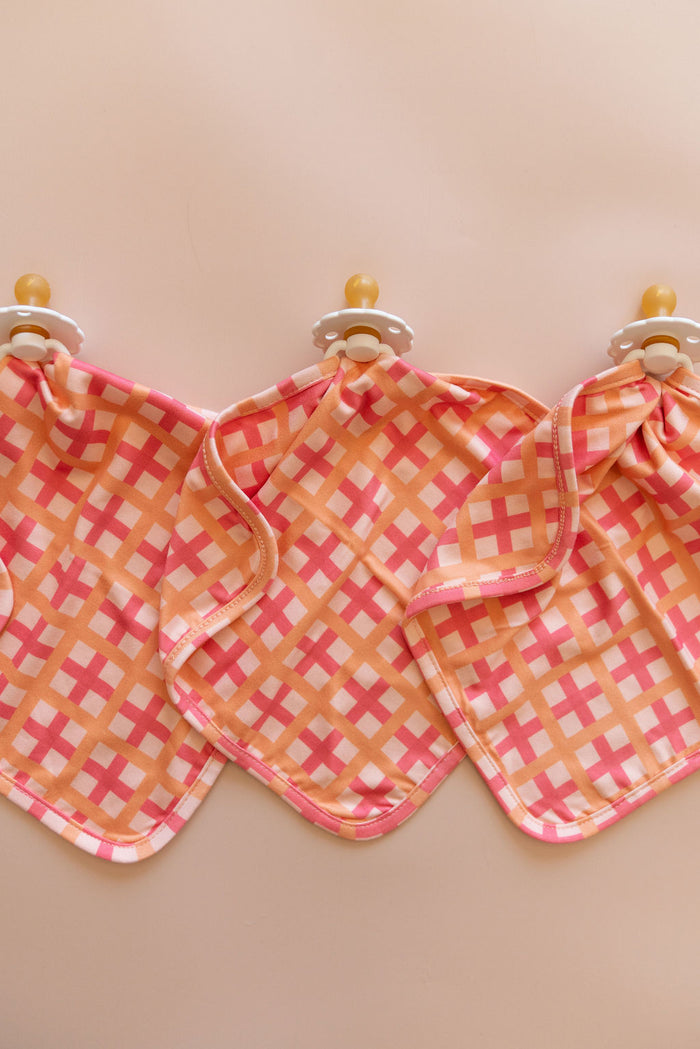 CORAL + ORANGE GINGHAM | LOVIE