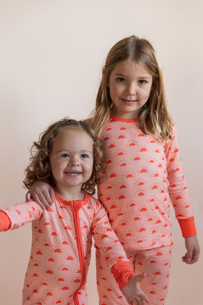 CORAL SUNSHINE | ZIPPER ONE PIECE