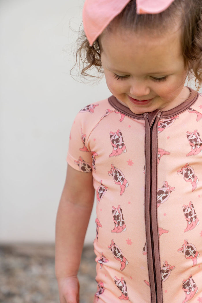 COWGIRL BOOTS | SHORT ZIPPER ONE PIECE