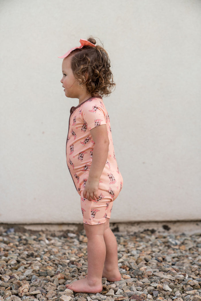 COWGIRL BOOTS | SHORT ZIPPER ONE PIECE