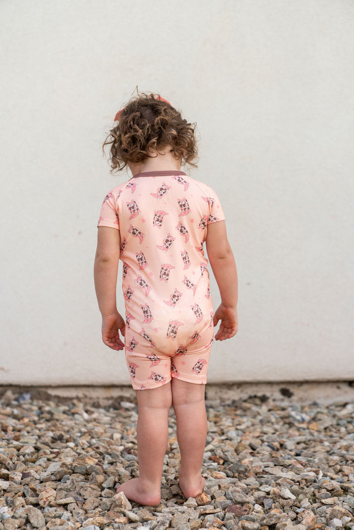 COWGIRL BOOTS | SHORT ZIPPER ONE PIECE