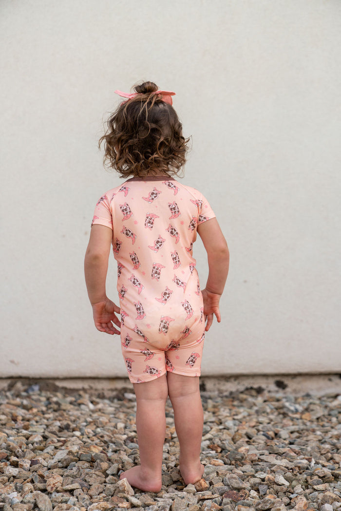 COWGIRL BOOTS | SHORT ZIPPER ONE PIECE