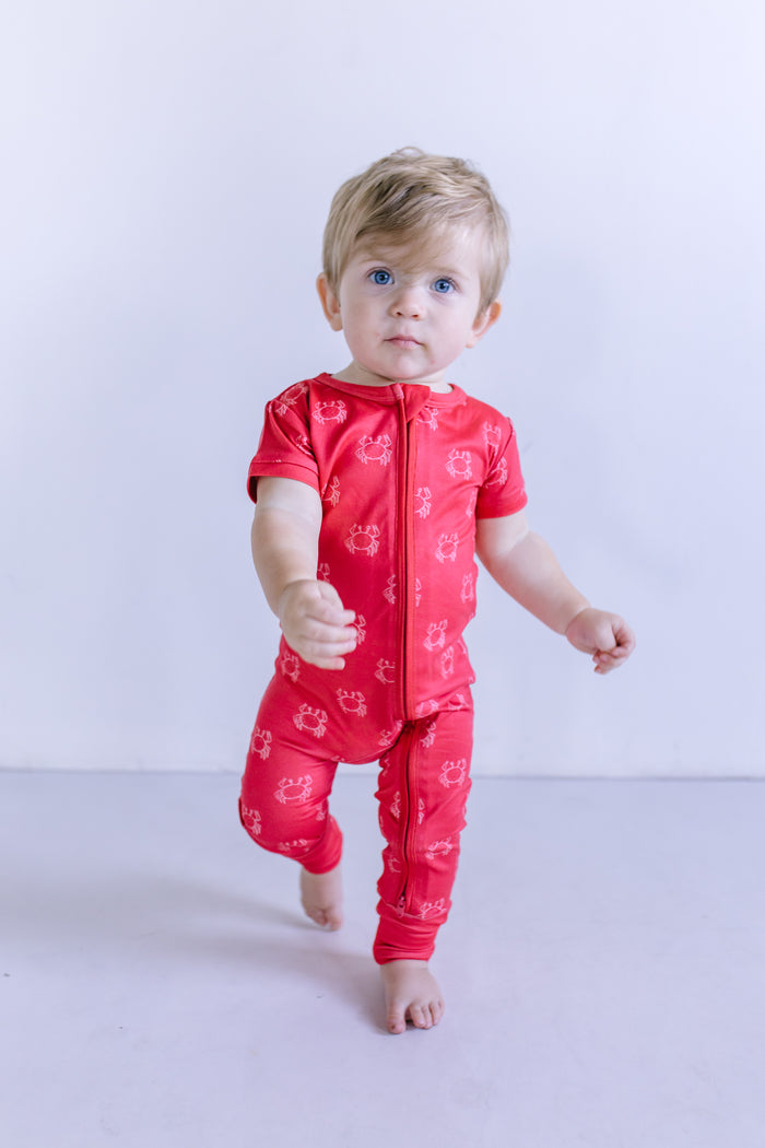 CRABS | SHORT SLEEVE ZIPPER ONE PIECE