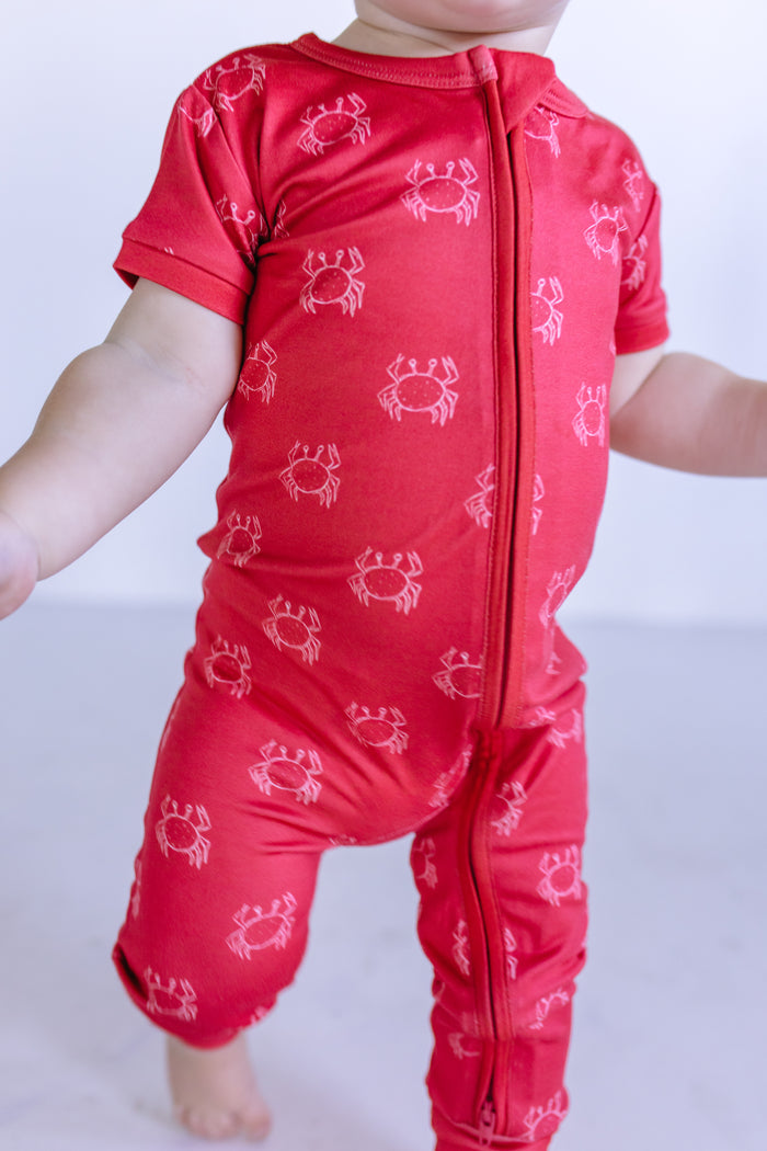 CRABS | SHORT SLEEVE ZIPPER ONE PIECE