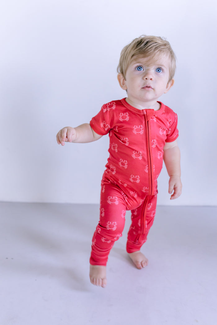 CRABS | SHORT SLEEVE ZIPPER ONE PIECE