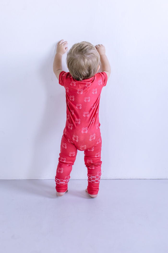 CRABS | SHORT SLEEVE ZIPPER ONE PIECE
