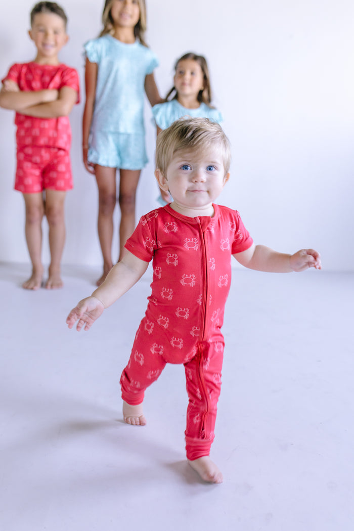 CRABS | SHORT SLEEVE ZIPPER ONE PIECE