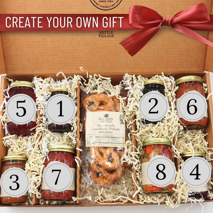 Custom 8-Jar Gift Box with Pretzels