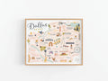 Dallas Map Art Print - Onderkast Studio