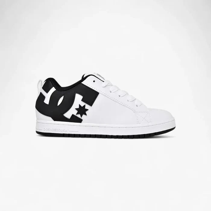 Dc Mens Court Graffik Sneaker White Black Black | DC