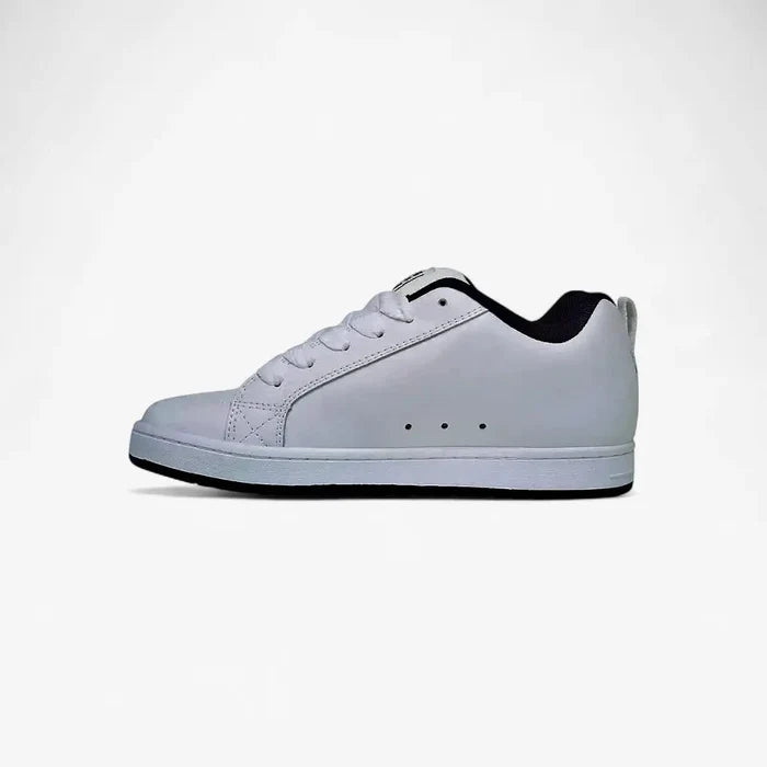 Dc Mens Court Graffik Sneaker White Black Black | DC