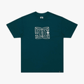 Dc Mens Outline Star Short Sleeve Tee Deep Teal | DC